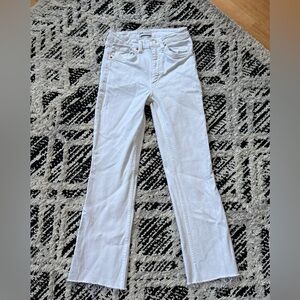 Zara White Straight-Leg Women's Jeans